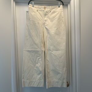 Apiece Apart Cream Chino Cotton Merida Pants sz 10 runs small